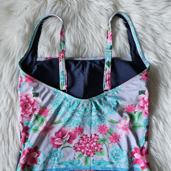 Johnny Was Japer Ruched One Piece Swimsuit - Picture 11 of 16